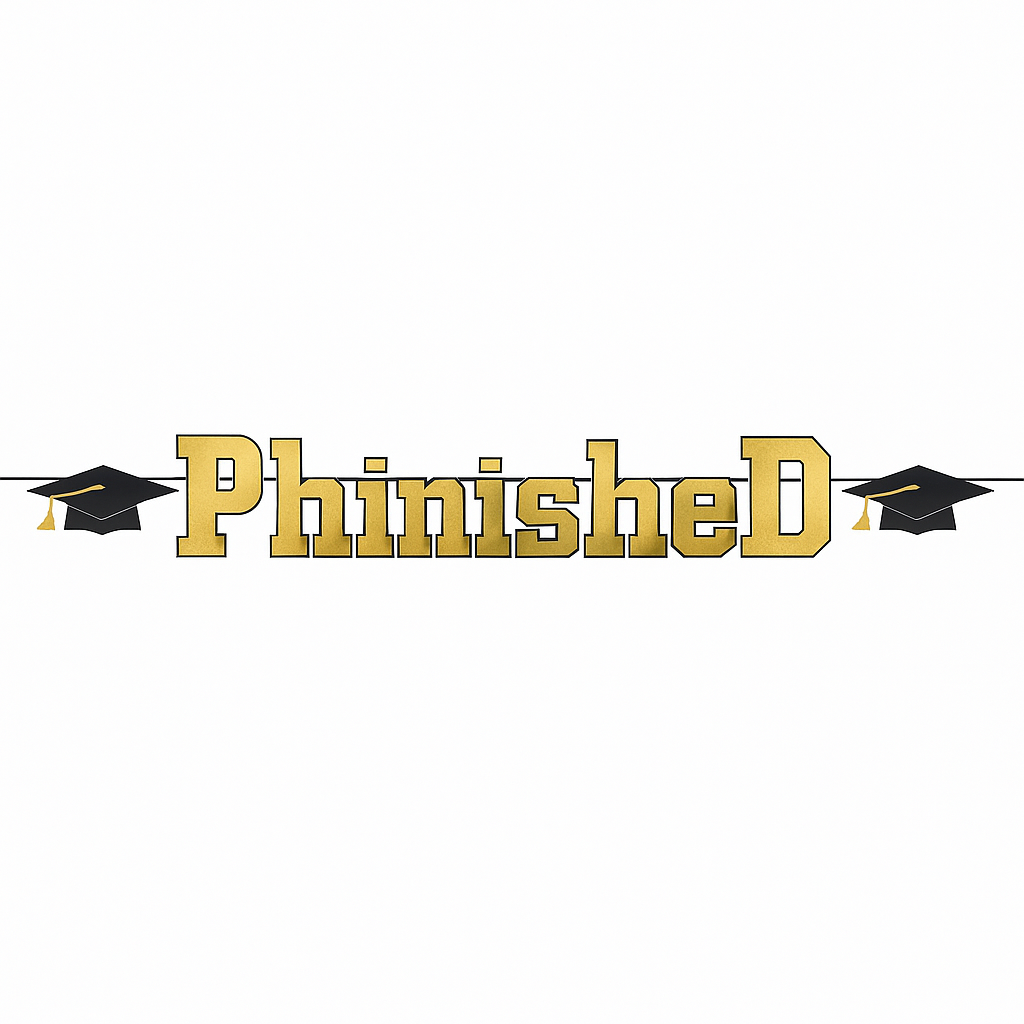 PhD Graduation Letter Banner