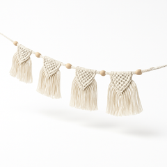Summer Boho Macrame Banner, 6-ft