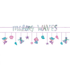 Shimmering Mermaids "Making Waves" Double Banner Decoration Set