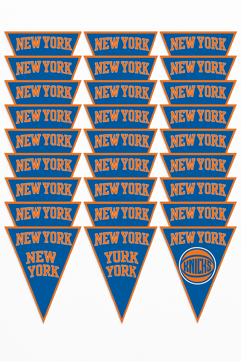 New York Knicks Pennant Banner