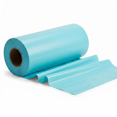 Robin's Egg Blue Plastic Table Cover Roll - 40" x 100'