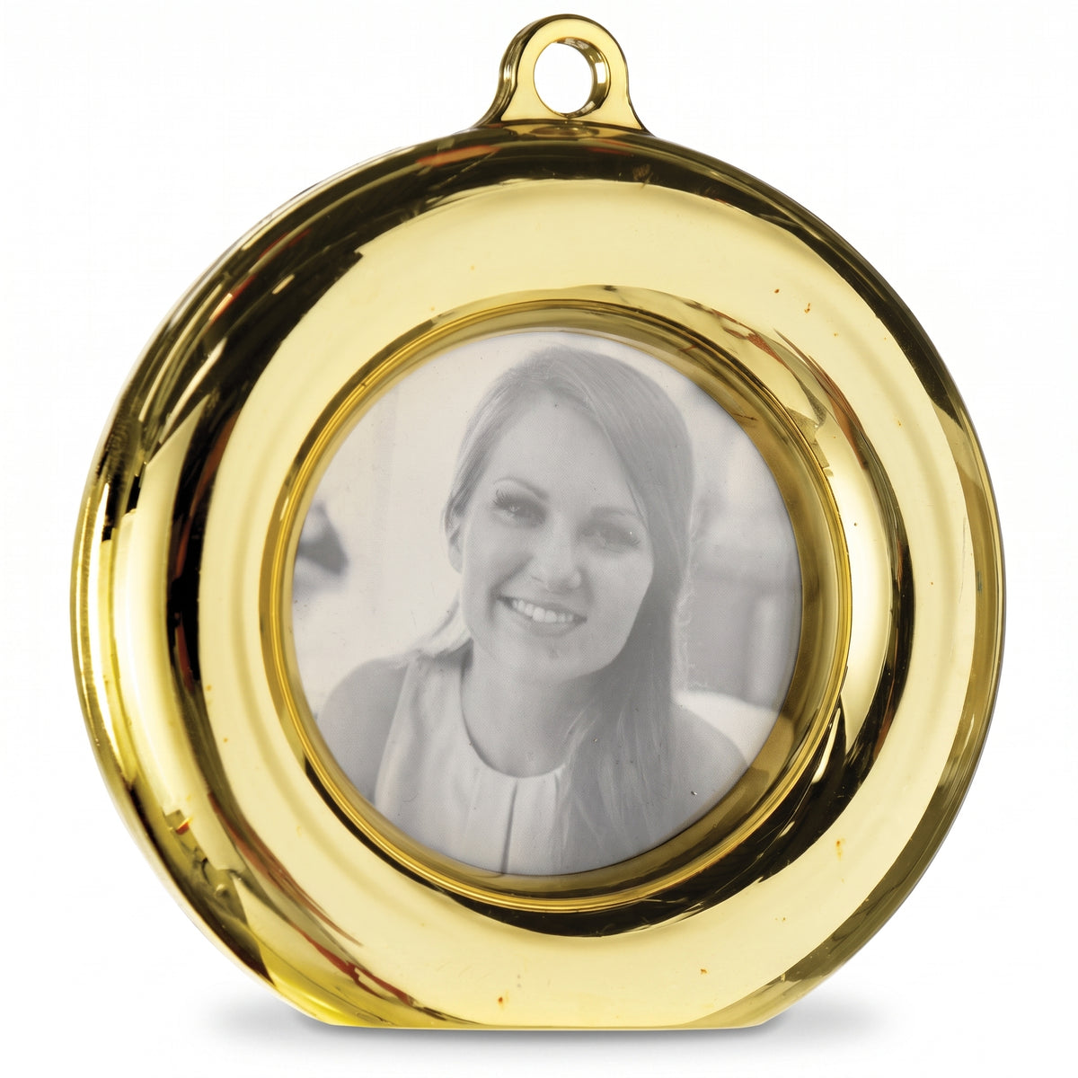 Elegant White Gold Balloon Weight Photo Frame