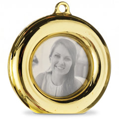 Elegant White Gold Balloon Weight Photo Frame