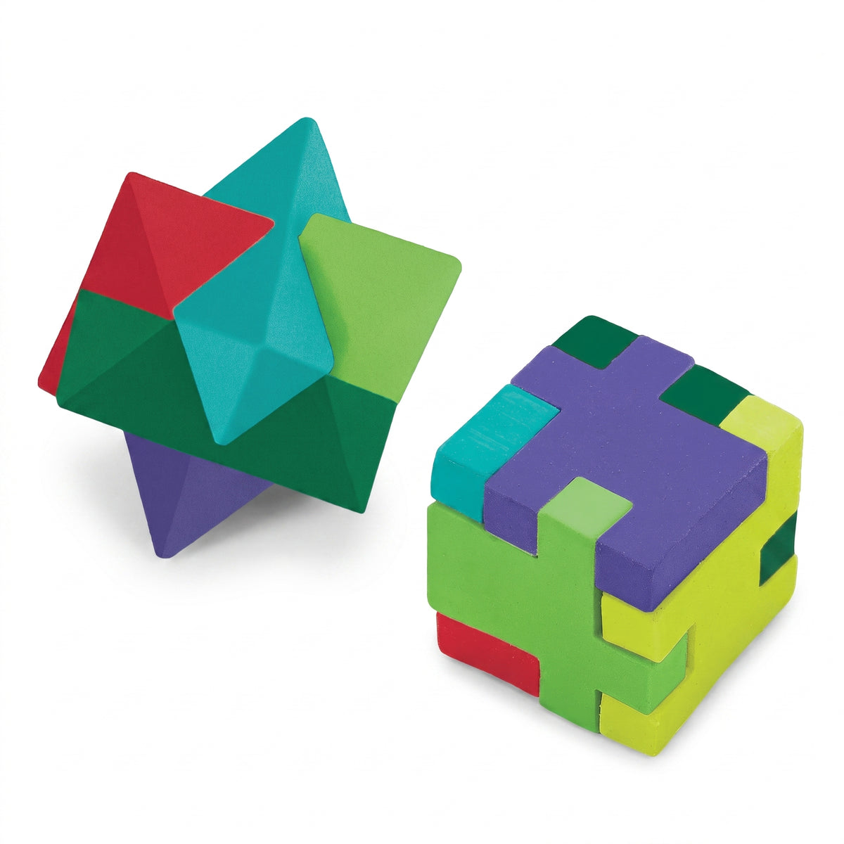 Pixel Party Puzzle Erasers - 12 Pack