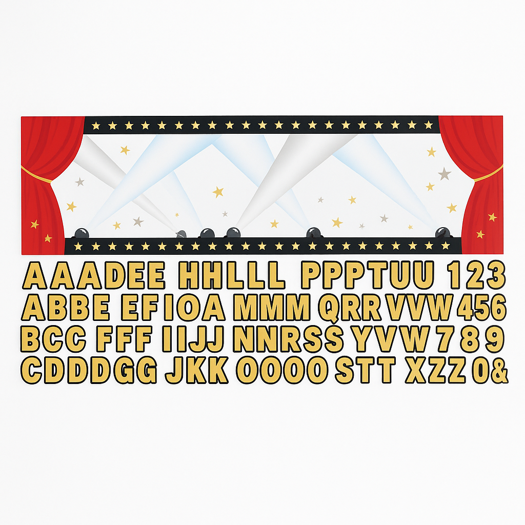 Giant Hollywood Personalized Banner Kit