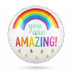"You Are Amazing" Rainbow Foil Balloon - 18-Inch