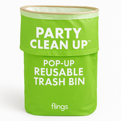 Kiwi Pop-Up Reusable Fling Bin - 13 Gallon Trash Container