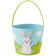 Charming Easter Bunny Felt Basket
