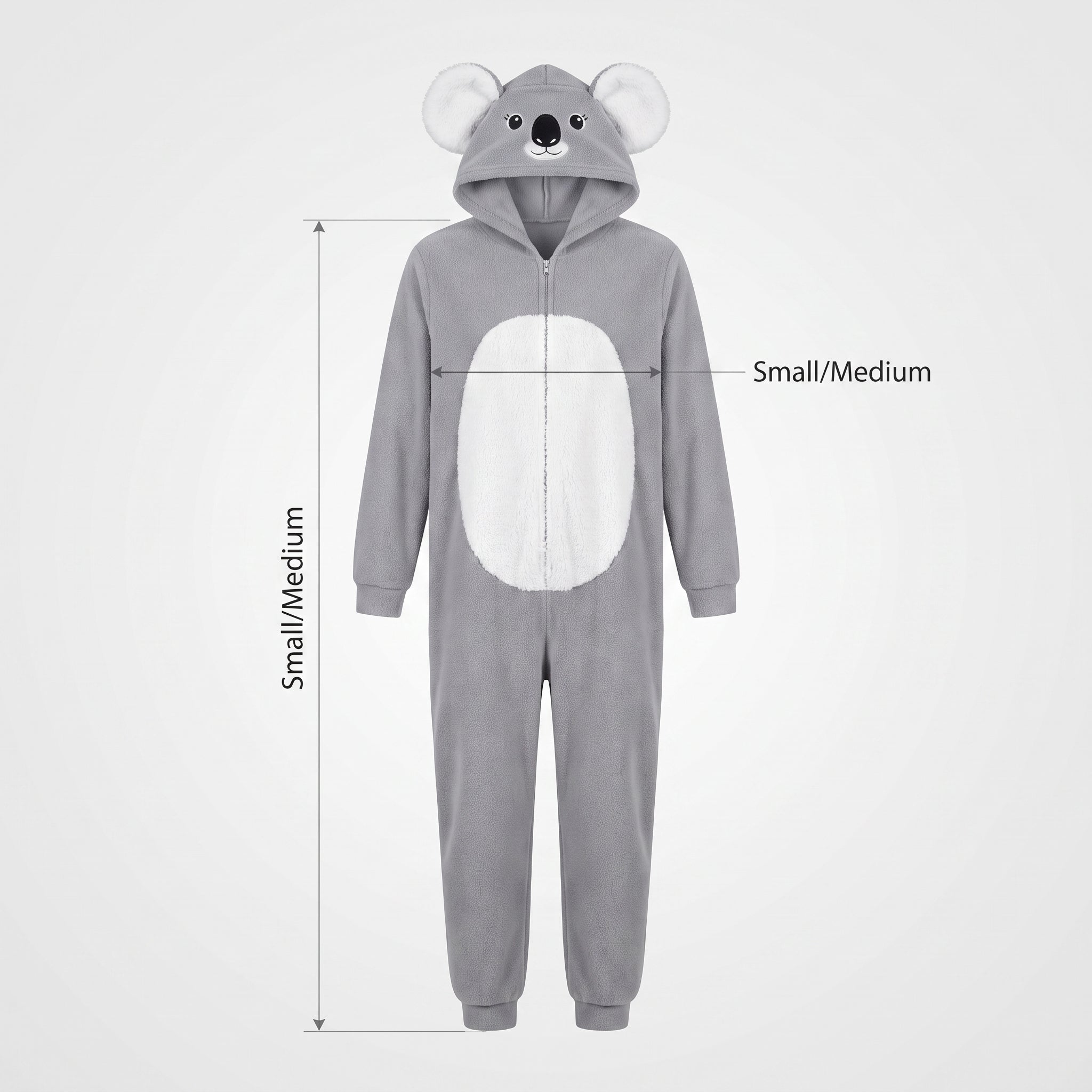 Cozy Koala Zipster Costume for Adults