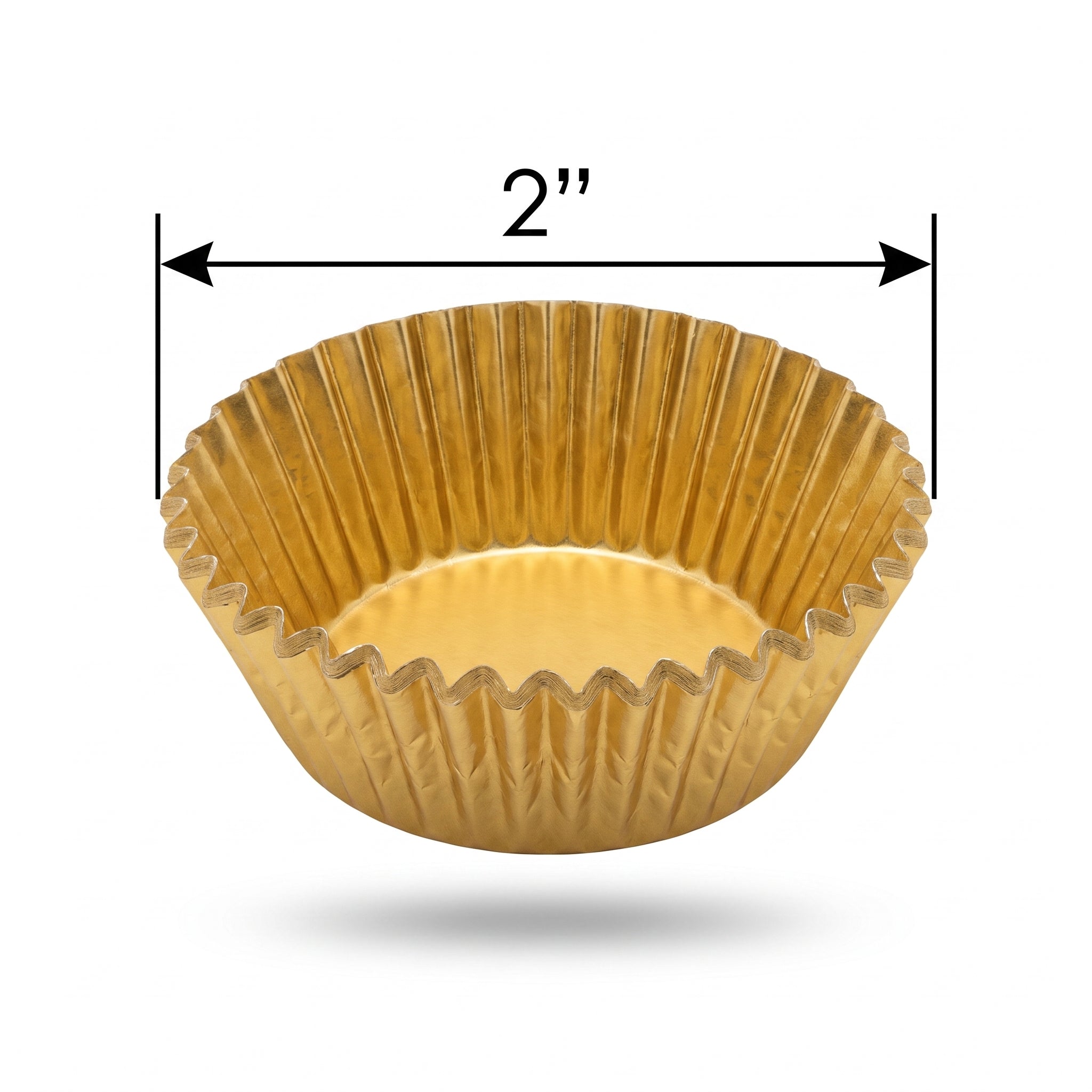 Gold Foil Cupcake Baking Cups - 24 Pack