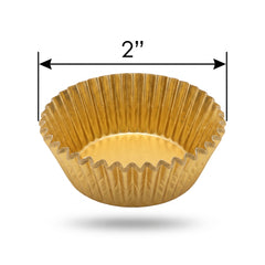 Gold Foil Cupcake Baking Cups - 24 Pack