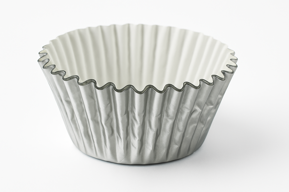 Elegant Silver Baking Cups - 24 Pack