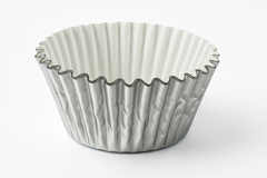 Elegant Silver Baking Cups - 24 Pack