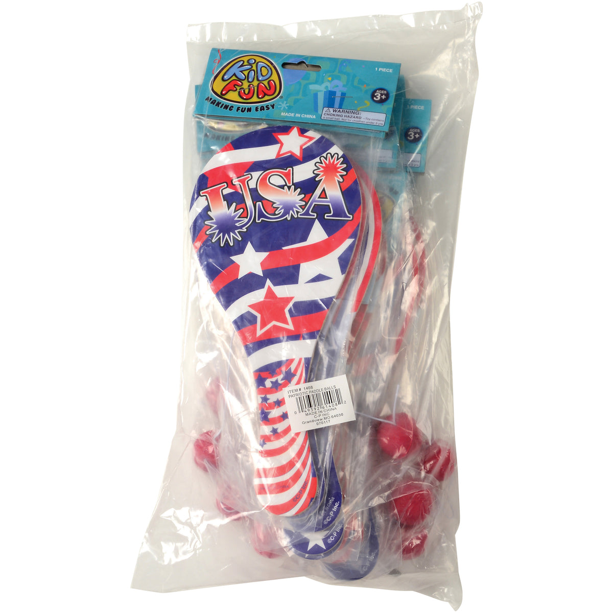 Patriotic Paddle Balls