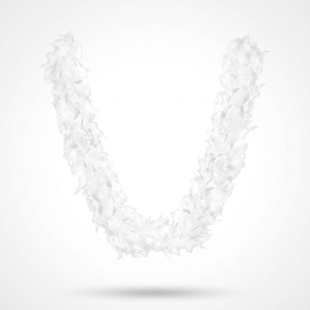 Elegant White Feather Boa - 72" Costume Accessory