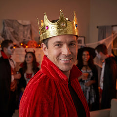 Bejeweled Royal Gold Crown Tiara - Costume Accessory