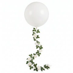 Elegant Floral Balloon Tail Accessory, 6-ft
