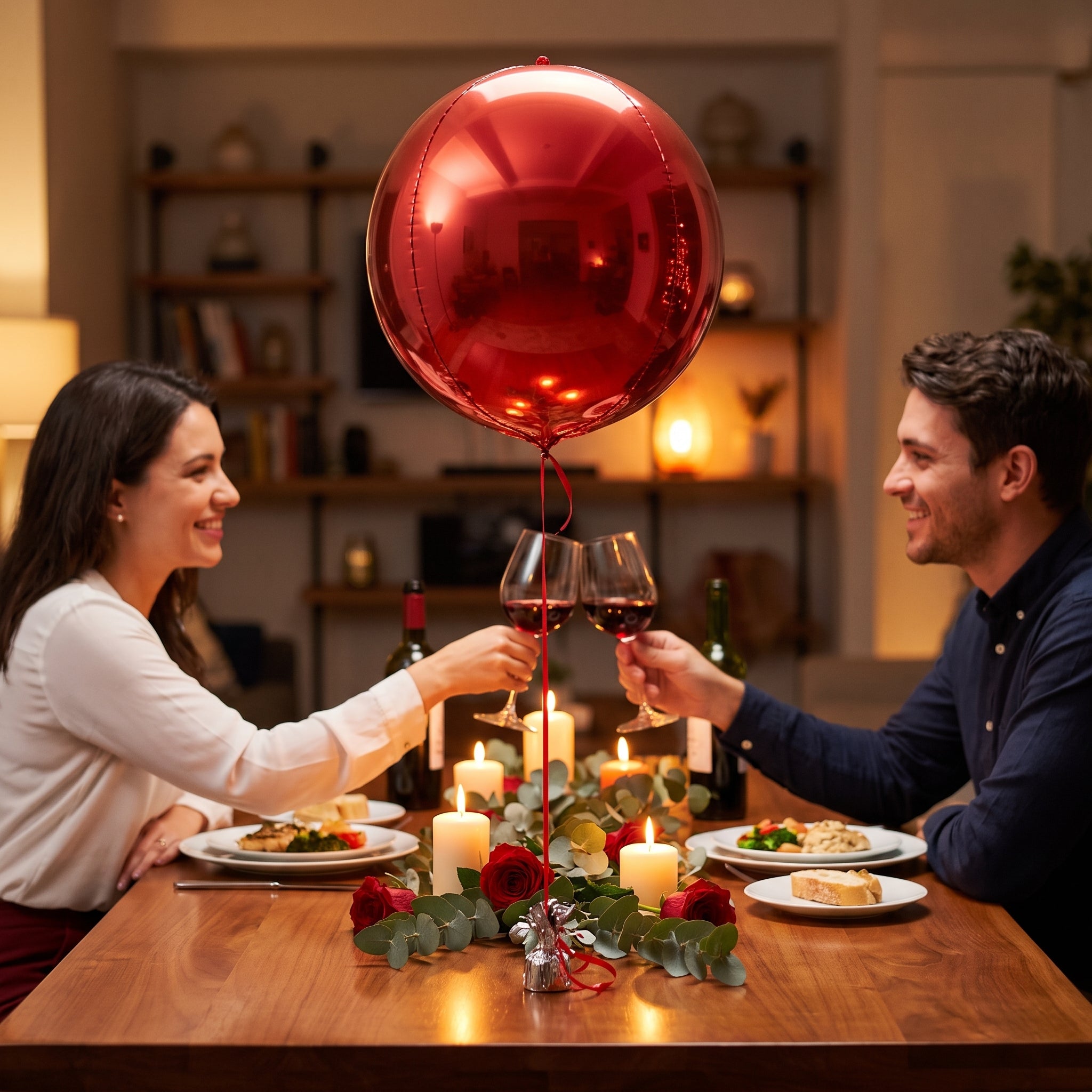 16" Metallic Red Orbz Foil Balloon