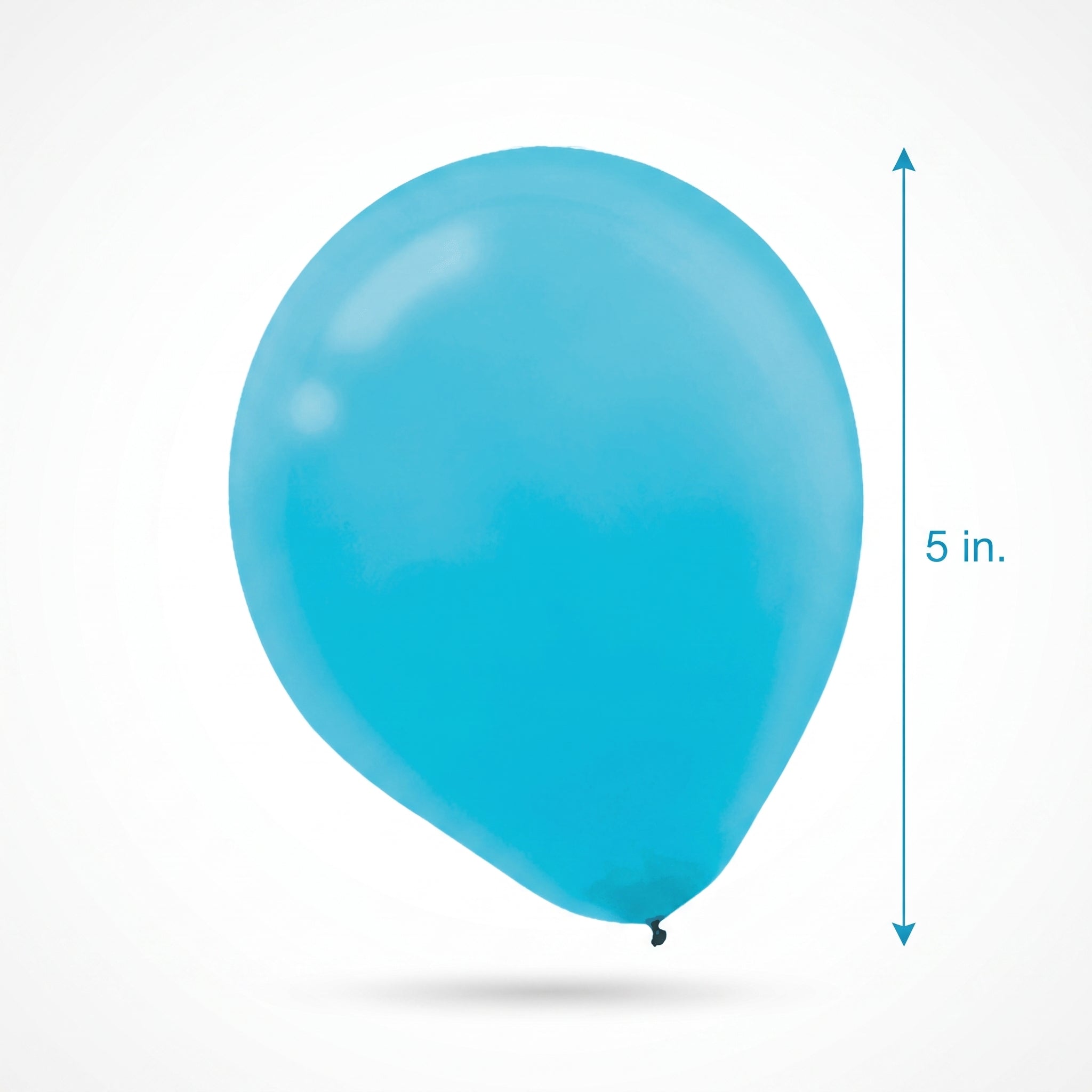 Caribbean Blue Mini Latex Balloons - 5" | 50 Pack