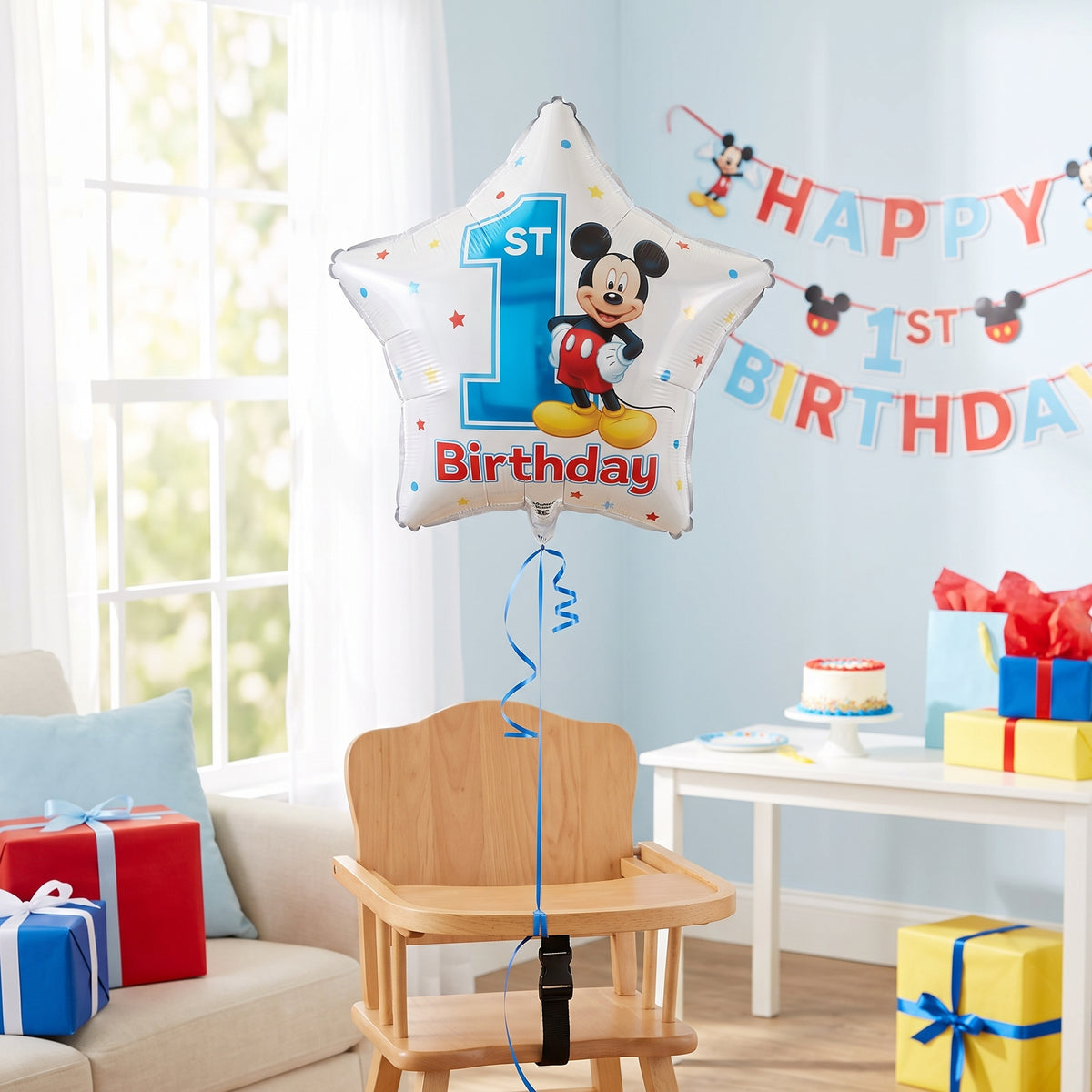 Mickey Mouse 1st Birthday Foil Balloon - 18-Inch