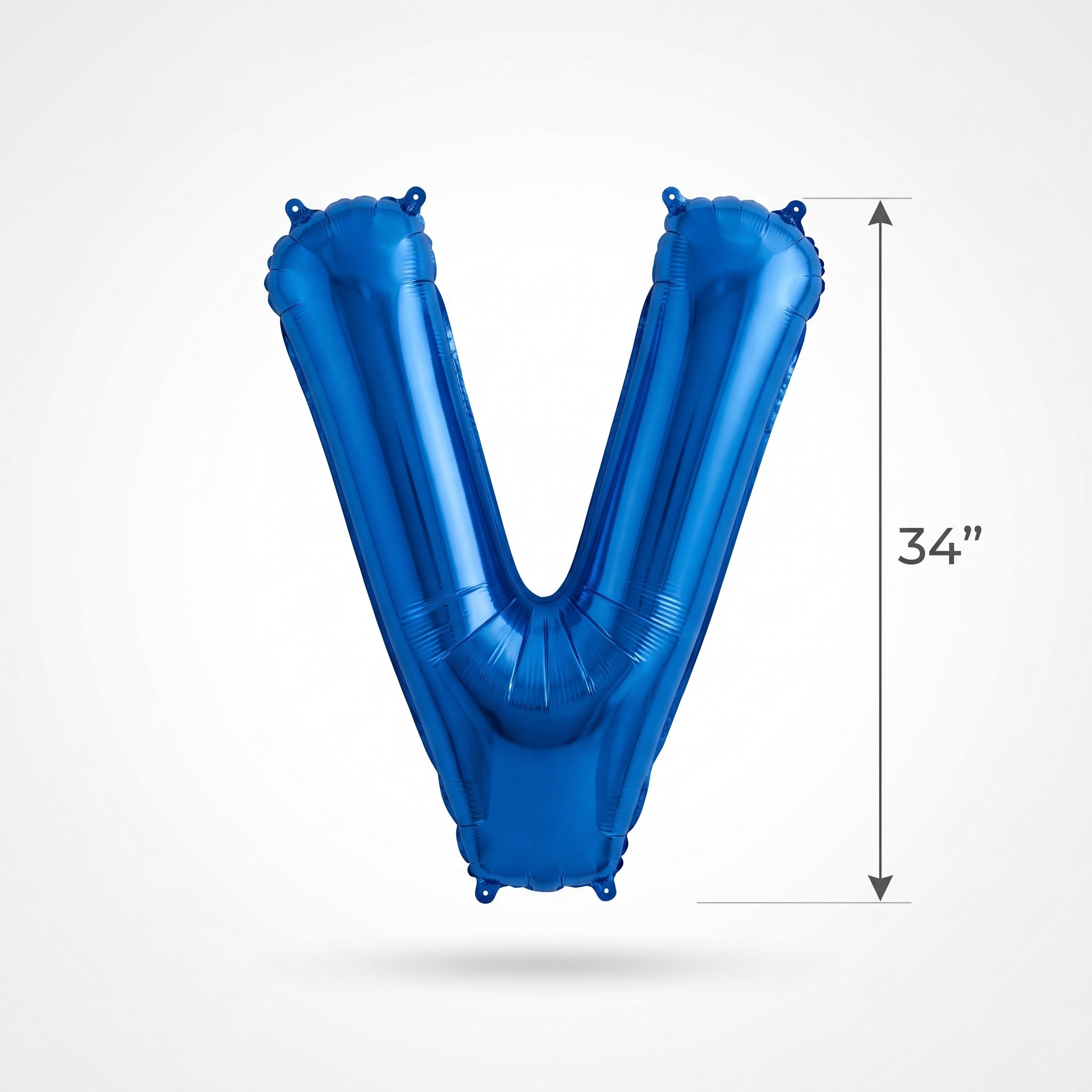 Royal Blue Letter V Foil Balloon
