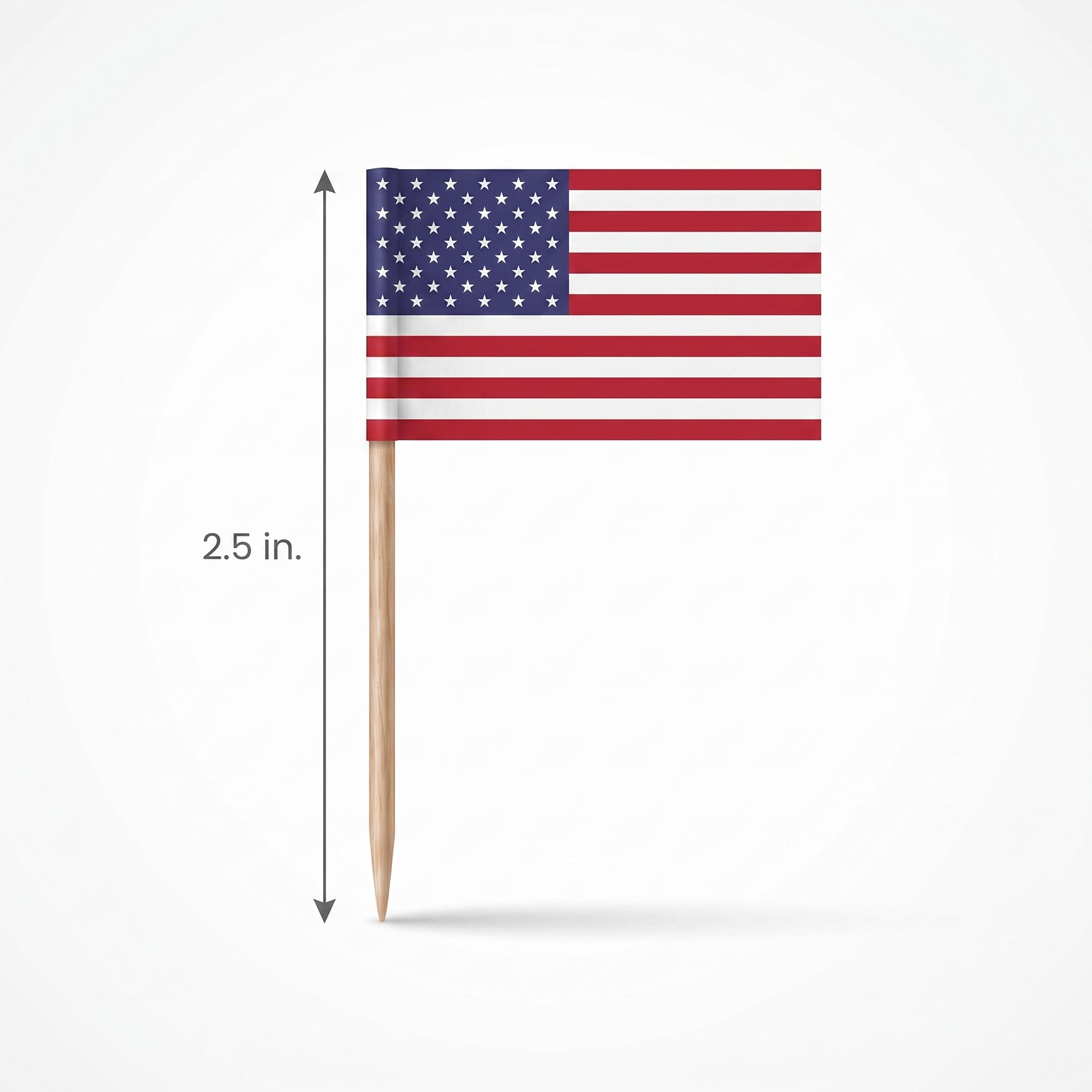 Patriotic Mini American Flag Picks - 2.5"