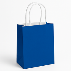 Royal Blue Small Kraft Gift Bag