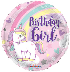 Pr Happy Birthday Girl Unicorn Balloon