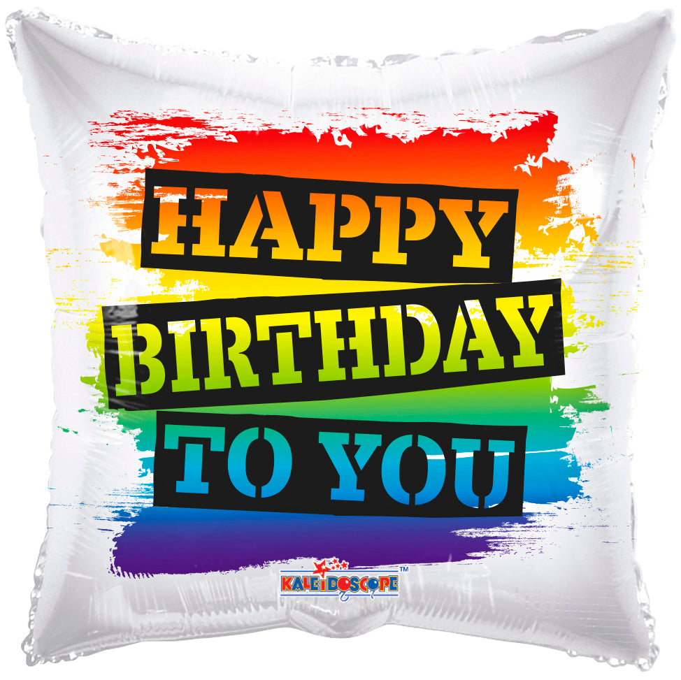 Pr Happy Birthday To You Rainbow Balloon