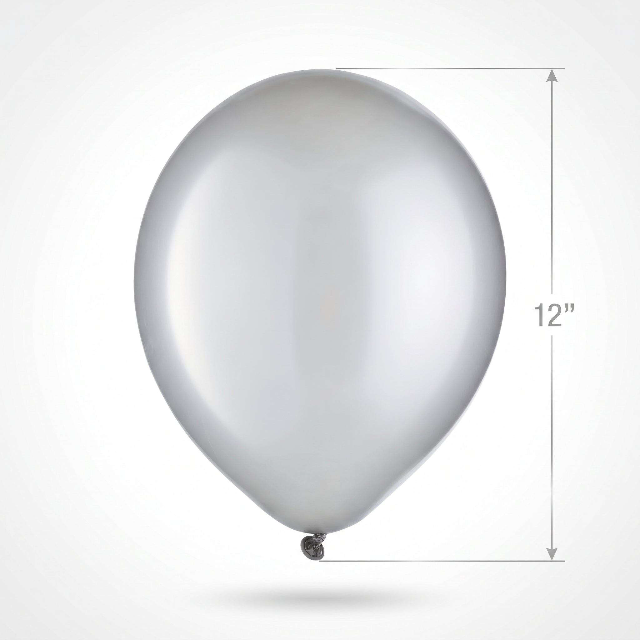 Silver Pearl Latex Balloons 12" - Pack of 72