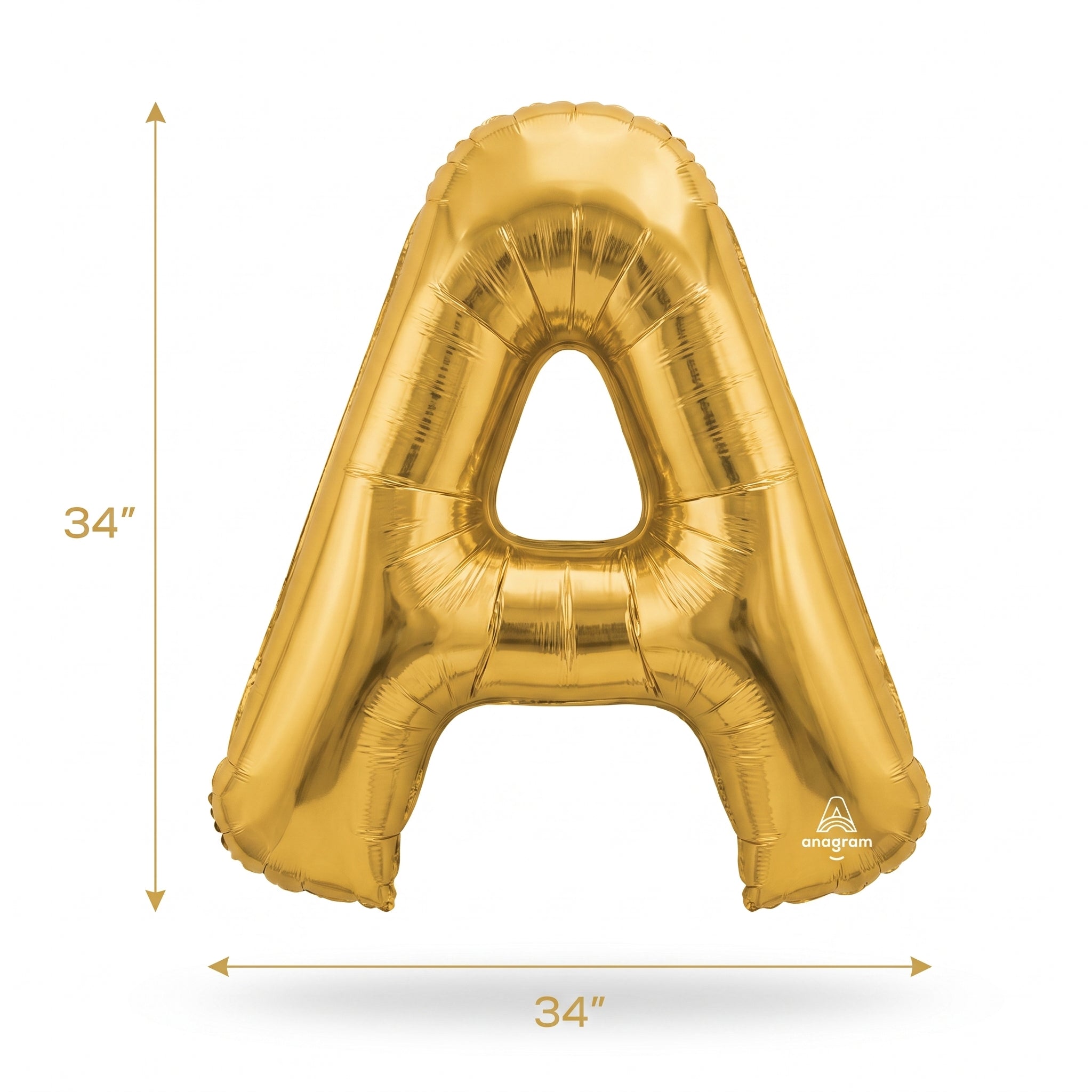 Gold Foil Letter A Balloon