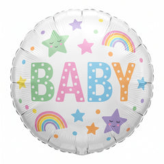 Colorful Foil Baby Mylar Balloon - 18in