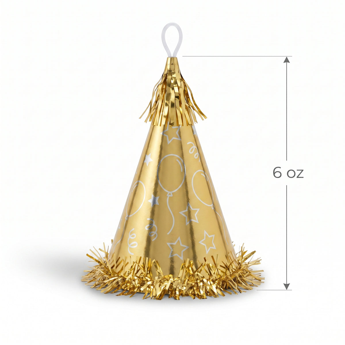 Elegant Gold Party Balloon Weight Hat