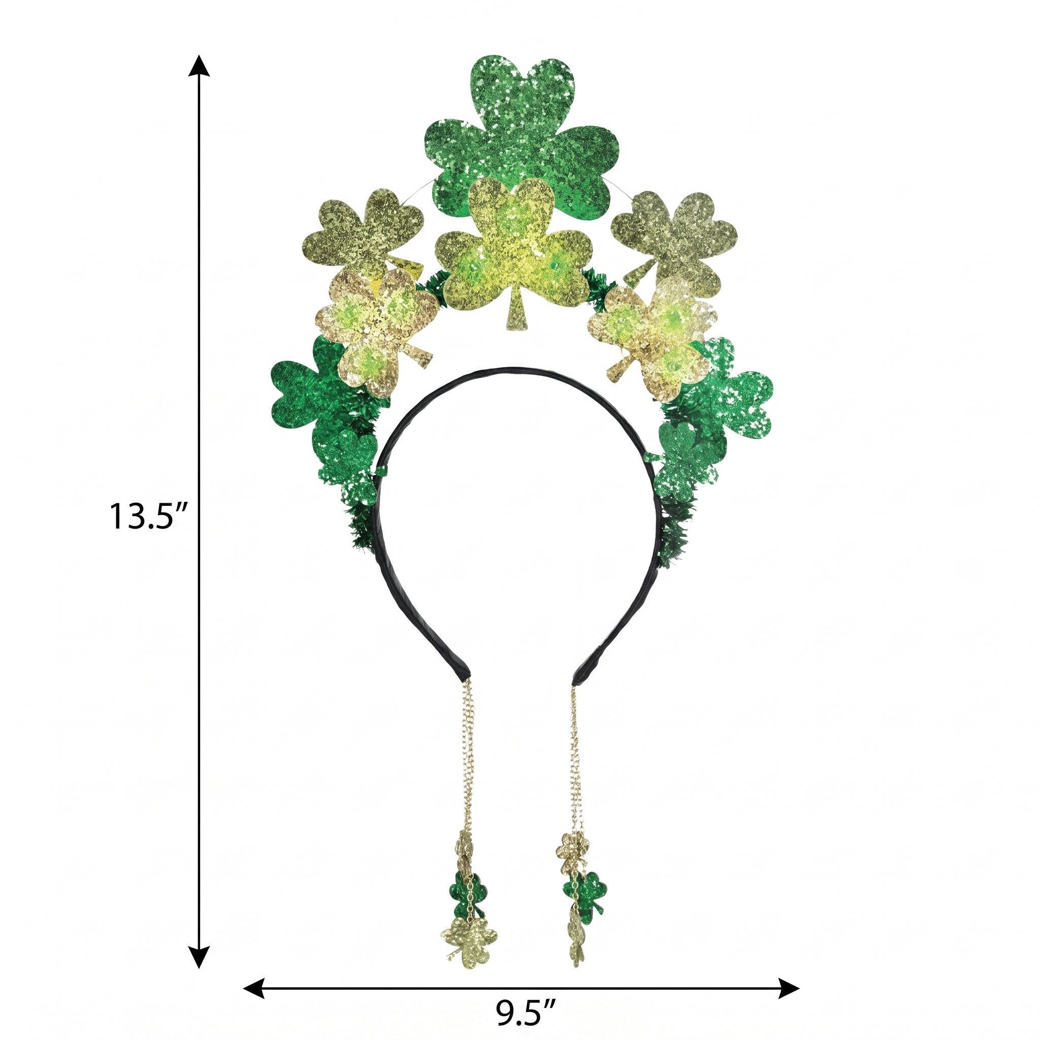 St. Patrick's Day Headband with Festive Dangles