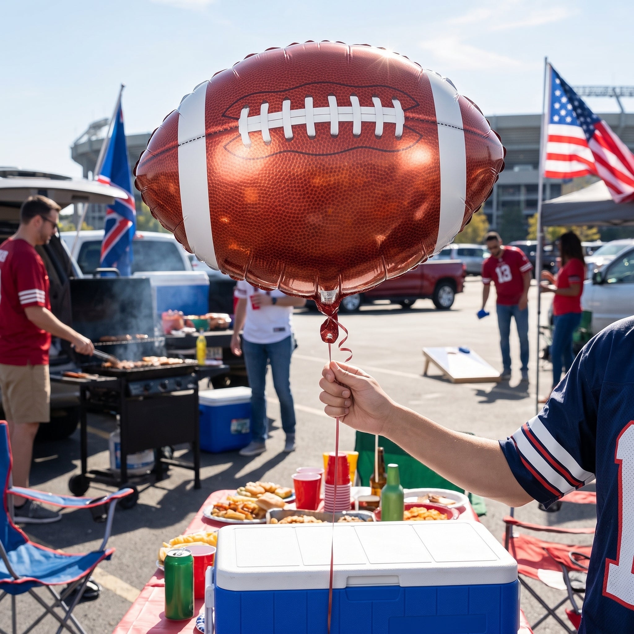 18-Inch Metallic Football Balloon