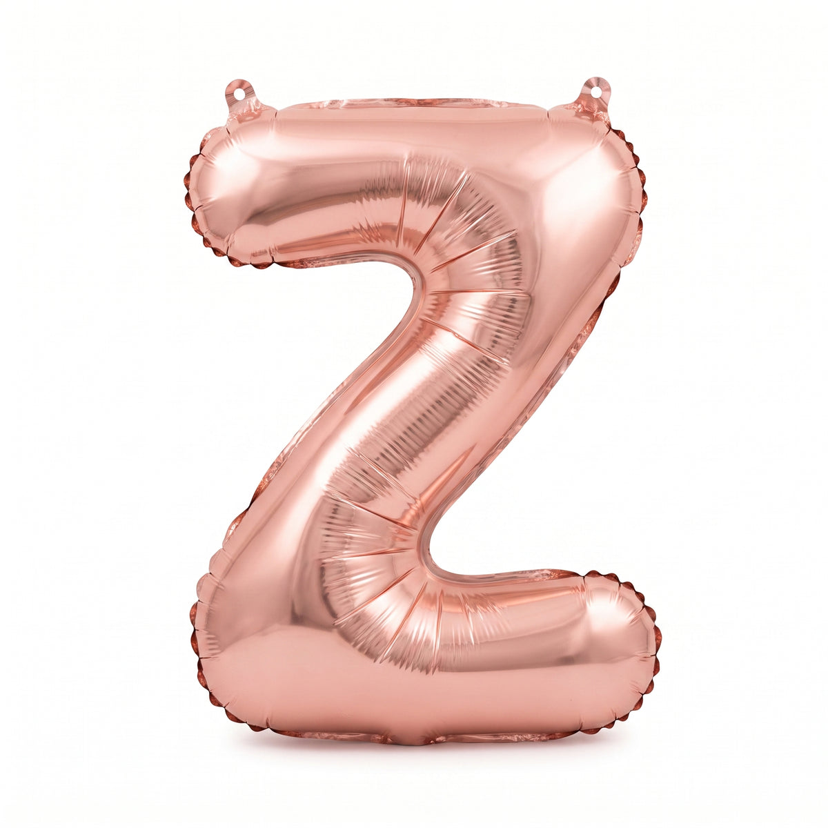 Rose Gold Foil Letter Z Balloon - Air-Filled Script Style, 8-Inch