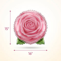 Elegant Rose Foil Balloon