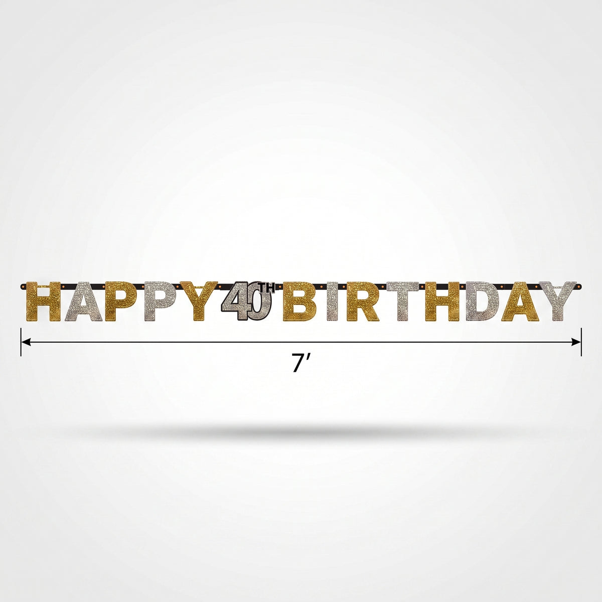 Prismatic 40th Birthday Celebration Banner
