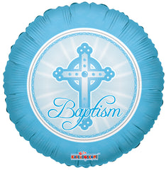 Blue Baptism Balloon