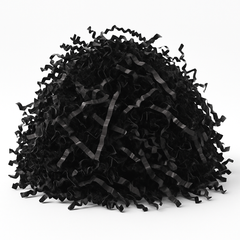 Elegant Black Crinkle Shred Paper for Gift Wrapping
