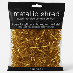 Metallic Gold Decorative Crinkle Paper Shreds for Gift Wrapping