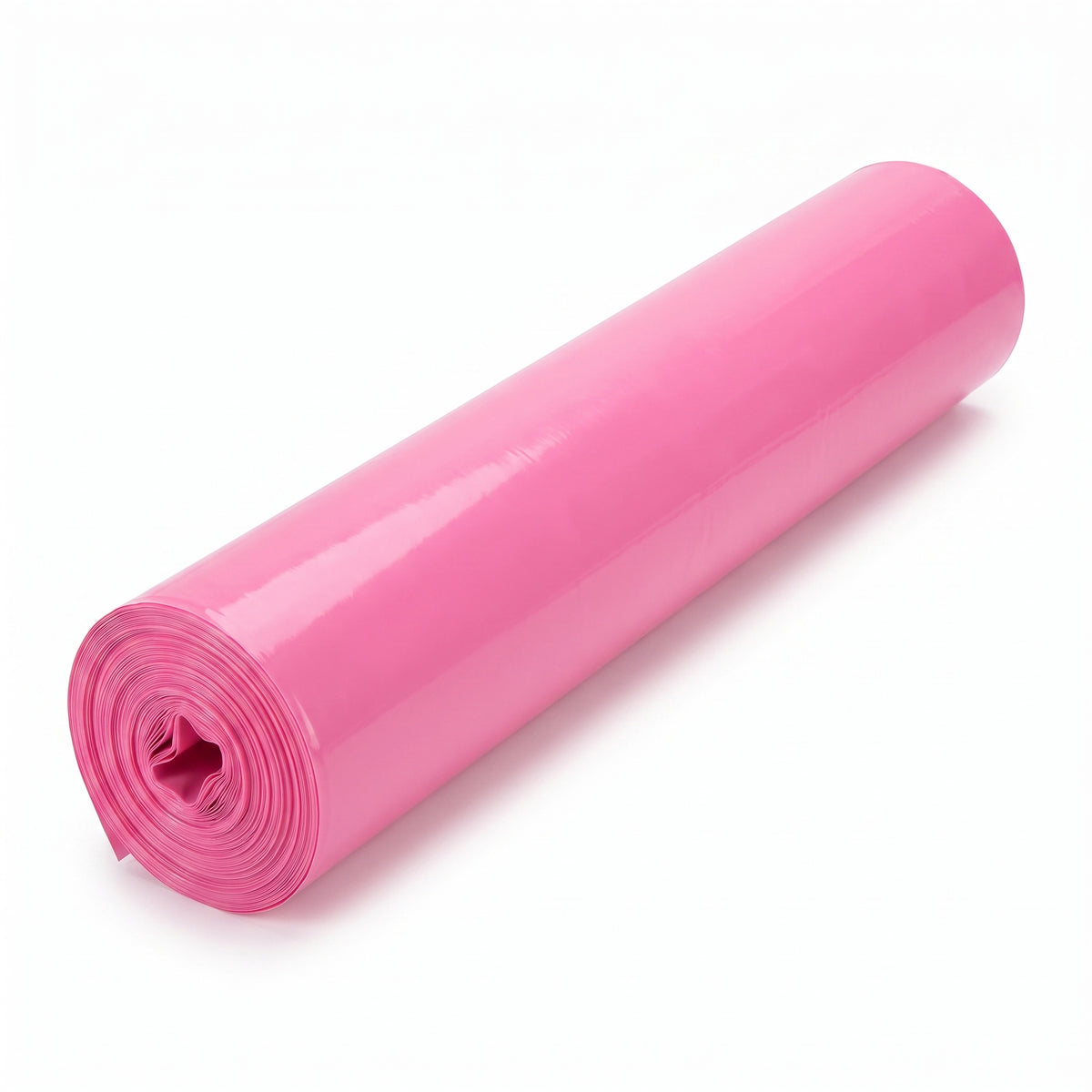 Bright Pink Plastic Table Cover Roll with Slide Cutter - 40" x 126'