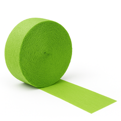 Kiwi Green Crepe Streamer Roll 81ft
