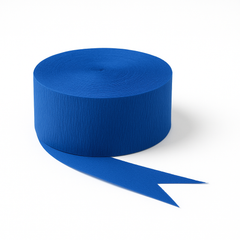 Jumbo Royal Blue Crepe Streamer - 500ft