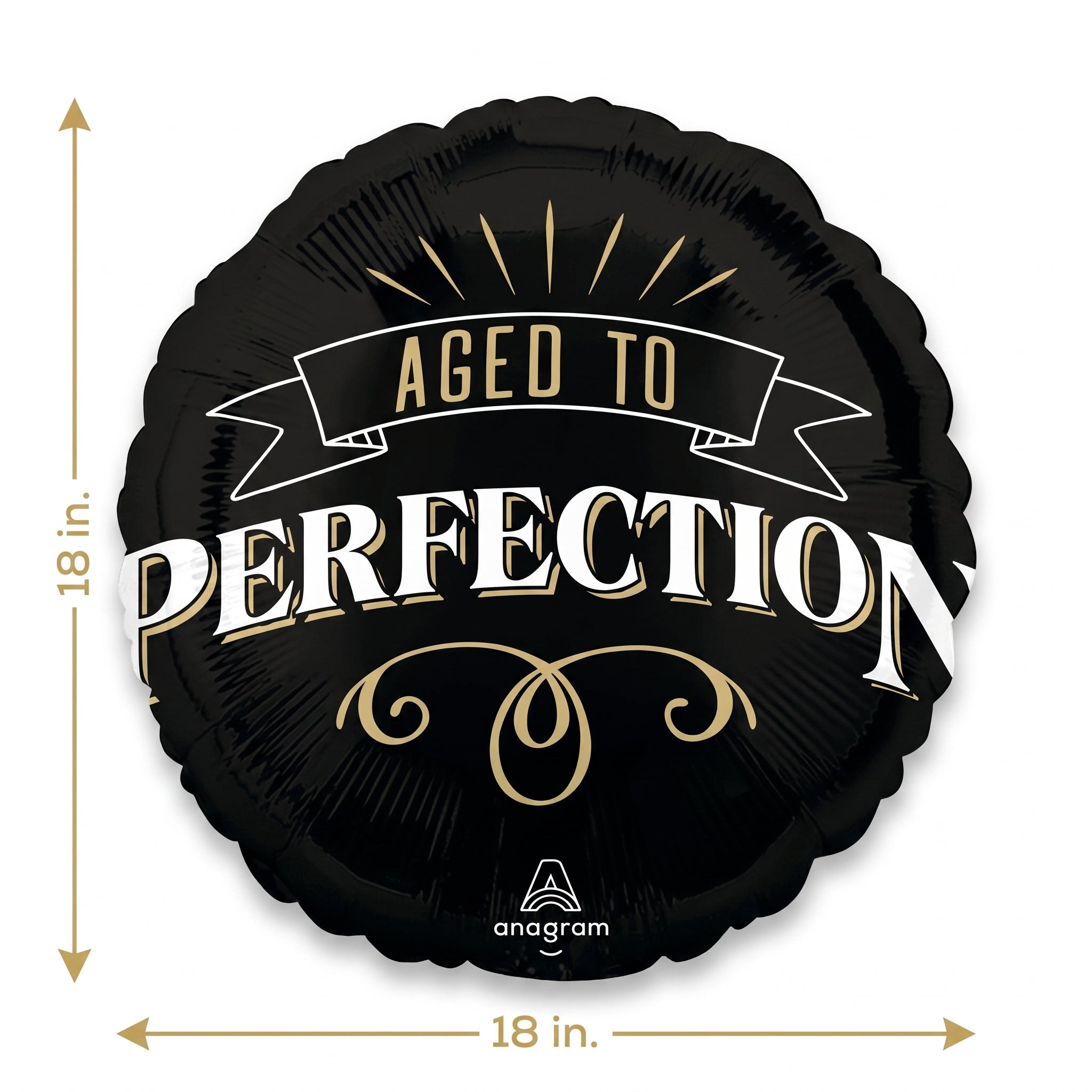 "Aged to Perfection" 18-Inch Foil Balloon