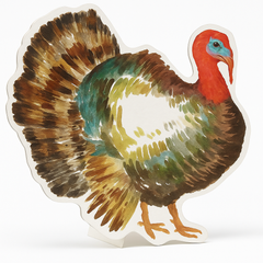 Classic 8" Turkey Cardboard Cutout for Thanksgiving Decor
