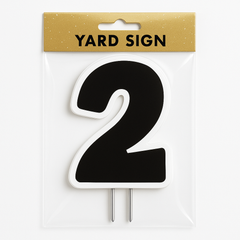 Gold Number 6 Yard Sign ‚Äì Perfect for Every Celebration