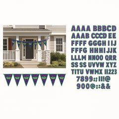 Customizable Mardi Gras Masquerade Lawn Banner