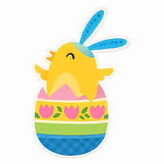 Easter Chick Wall Cutout Decoration