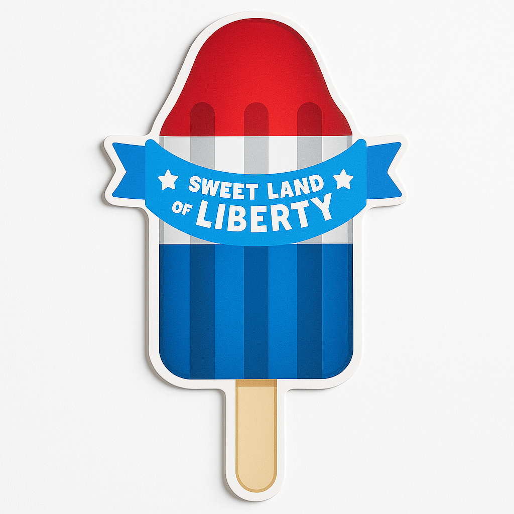 Patriotic Black Rocket Pop Outdoor Cutouts